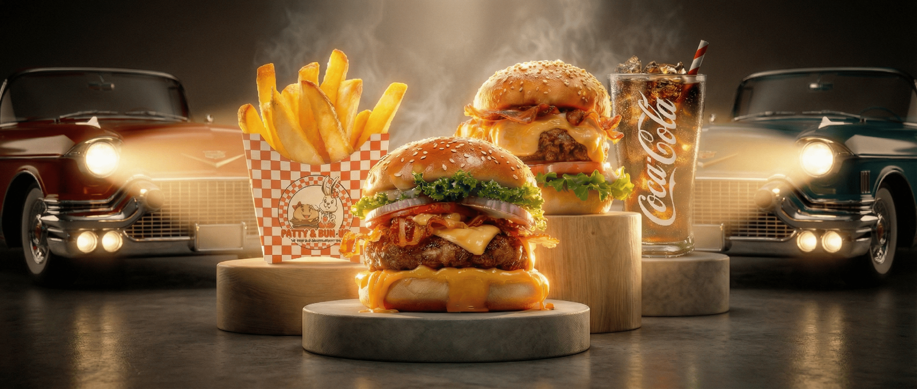 Patty & Bunny Burger Combo